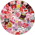 Valentine's Day heart graffiti sticker set with pink and red romantic motifs - Valentine Theme Multi-pattern(TQ50-0124)