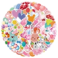 Waterproof heart stickers featuring cute bunnies and colorful elephants for Valentine decor - Cartoon Balloon & Hearts(TQ50-0374)