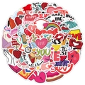 Valentine's Day heart graffiti stickers for water bottles and laptops waterproof decor - Valentine Symbols(TQ50-0860)
