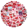 Waterproof Valentine's Day heart graffiti stickers for water bottles and laptops - Valentine Illustration Set(TQ50-1153)