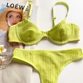 Flat lay of neon green lingerie set featuring honeycomb texture and adjustable straps - S / Top And Bottom / Green