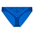 Ricamo dettagliato su perizoma in pizzo blu reale con motivi geometrici fini - S / Slip Blu