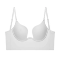 Sujetador blanco sin costuras con espalda en U y alas anchas para vestidos bajos - 70A / Blanco