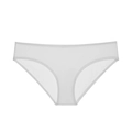 Bragas de seda de hielo sin costuras de talle bajo para mujer en color blanco - S / Blanco