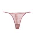 Perizoma rosa in rete con spalline regolabili e anelli metallici su sfondo bianco - XL / Rosa