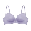 Seamless light purple wireless bra with adjustable thin straps and lifting support - 85B / Tops / Grey Purple