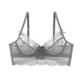 Reggiseno in pizzo da donna in grigio con ferretto e delicati dettagli in rete - 70A / Grigio