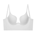 Sujetador push-up blanco sin costuras escote en U para ropa escotada con acabado suave - 70A / Blanco