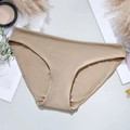 Braga invisible beige para mujer de talle bajo con acabado suave y muy transpirable - 2XL / Color Piel