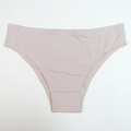 Close-up of seamless light pink panties showing smooth laser-cut edges and soft fabric - Dusty Pink