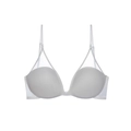 Sujetador blanco de malla estilo francés con espalda en U y tirantes ajustables - 70A / Blanco