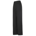 Pantalones deportivos negros de pierna ancha con talle alto, control de abdomen y bolsillos - S / Gris Grafito
