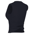 Top corto sin mangas de punto acanalado negro con detalle de nudo en la espalda - S / Negro