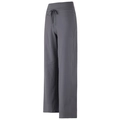 High waist wide leg dark gray yoga pants with adjustable drawstring for pilates - S / Gemstone Grey