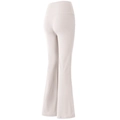 Off-white yoga broek met hoge taille, uitlopende pijpen en corrigerend push-up effect - S / Witte Opaal