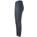 Women's dark grey high-waisted yoga leggings with mesh panels and push-up effect - S / Blue