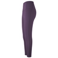 Détail du legging de yoga violet à taille haute avec coutures galbantes et tissu élastique - S / Bas / Violet