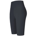 Short de yoga gris à taille haute avec poches latérales et tissu de compression respirant - Noir