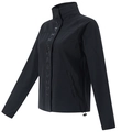 Women's black sport jacket with FITNESS GIRL print and adjustable drawstring hem - S / Black
