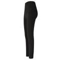 Mallas de yoga negras de talle alto para mujer con control de abdomen y diseño sin costuras - S / Negro