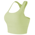 Reggiseno sportivo verde lime chiaro con dorso a vogatore per yoga e allenamento - Verde