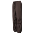 Pantalón cargo deportivo marrón para mujer con cintura elástica y bajo ajustable - Marrón Oscuro