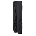 Detalle de pantalones cargo negros con cintura con cordón y tejido técnico cortavientos - Negro