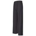 Pantalon de yoga noir à taille haute pour femme avec cordon de serrage et jambe large - Noir