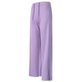 Pantalon de yoga lavande à taille haute avec cordon de serrage et jambes larges - Violet