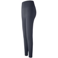 Détail de la taille haute côtelée sur un legging de yoga gris foncé avec effet gainant - S / Gris foncé