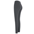 Dunkelgraue Yoga-Leggings mit hoher Taille, Seitentaschen und Push-Up Effekt für Fitness - S / Meeresfelsengrau