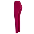 Hoch taillierte rosenrote Yoga-Leggings mit Seitentaschen und Push-up-Effekt - S / Wildbeere