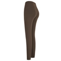 Dunkelbraune High Waist Yoga-Leggings mit Seitentaschen und Push-up Effekt - S / Schokolade