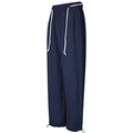 Damen Jogginghose mit hoher Taille in Dunkelblau und verstellbarem Kordelzug am Saum - Dunkelblau