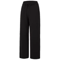 Women's black high-waisted wide-leg sweatpants with drawstring and loose straight fit - M / Black