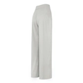 Women's cooling yoga flare pants in light grey, high-waisted loose sports trousers - S / White Opal