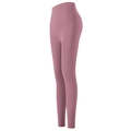 Dunkelrosa gefütterte Yoga-Leggings mit hoher Taille für Damen-Fitness und Pilates - S / Samtrosa