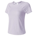 Slim fit lavender yoga t-shirt with crew neck and breathable texture for women runners - S / Gentle Purple