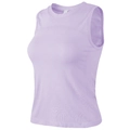 Débardeur de sport violet clair sans manches avec texture respirante pour le yoga - Violet