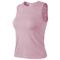 Roze sportvest voor dames voor yoga en pilates met ademende geribbelde stof textuur - S / Roze