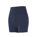 Pantaloncini yoga blu navy a vita alta con effetto push-up per fitness e corsa da donna - Blu navy
