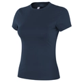 T-shirt de sport bleu marine ajusté en tissu extensible à séchage rapide pour le yoga - Bleu Marine