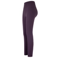 Dunkelviolette Yoga-Leggings mit hoher Taille und Seitentaschen für Sport und Fitness - S / Traubenlila