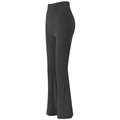 Pantaloni yoga neri a zampa a vita alta con controllo della pancia per fitness - Nero