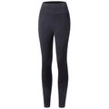 Nahtlose graue Fitness-Leggings mit hoher Taille, Schriftzug und atmungsaktivem Mesh - S / Dunkelgrau