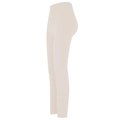 Détail du pantalon de yoga beige à taille haute montrant la ceinture et les coutures - S / Bas / Opale Blanche