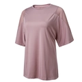 Detalle de camiseta deportiva rosa de secado rápido con hombro de malla transpirable - S / Rosa Loto