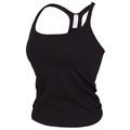 Damen Sport-BH in Schwarz mit Rippstruktur, Racerback-Design und Innenetikett Größe M - Schwarz