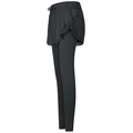 Women's black high waist 2-in-1 sports leggings with drawstring for running and yoga - S / Black