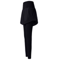 Leggings de fitness 2 en 1 negros de cintura alta con bolsillos y tejido transpirable de secado - S / Negro
